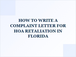 Documenting Hoa Retaliation in Florida
