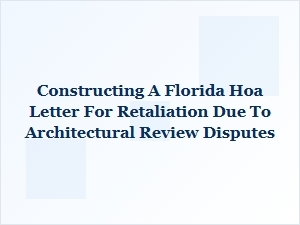 Handling Hoa Architectural Review Disputes