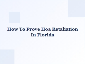 Florida Hoa Retaliation Proof Letter Template