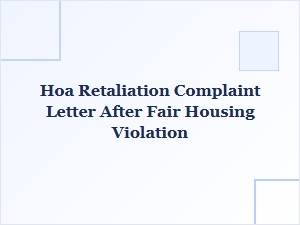 Addressing Hoa Retaliation After Fair Housing Violations